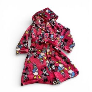 Disney jr Kids Pink Disney Characters  Robe size  4